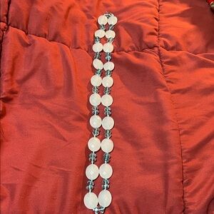 Elegant light Blue acrylic Beaded Necklace